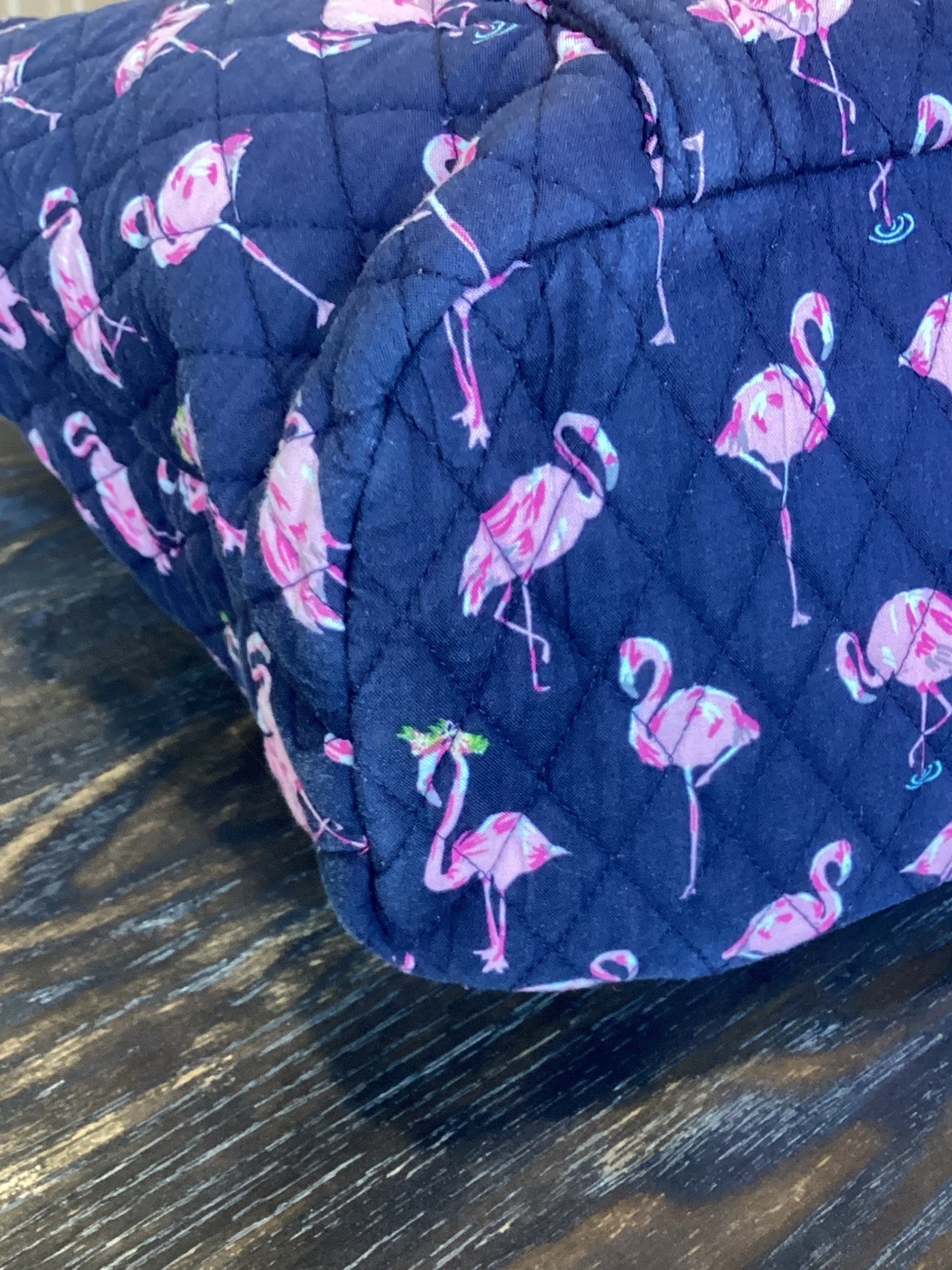 Vera Bradley Flamingo Fiesta Print 13” Quilted Tote - Picture 5 of 9